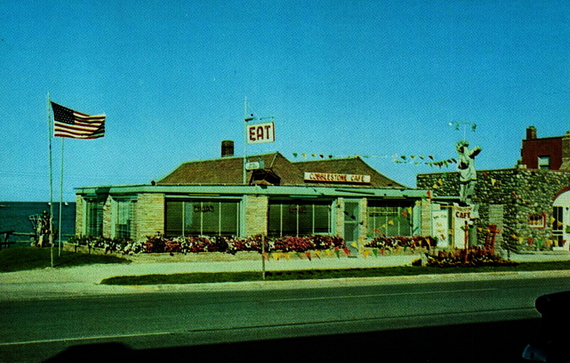 Cobblestone Cafe - Vintage Postcard (newer photo)